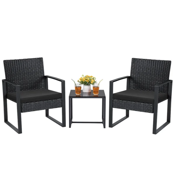Mouch 3 Pieces Outdoor Bistro Chair Set - Image 2